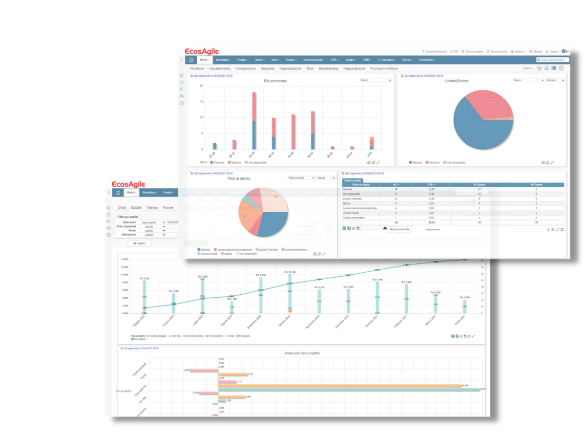 screenshot of EcosAgile Project & Timesheet